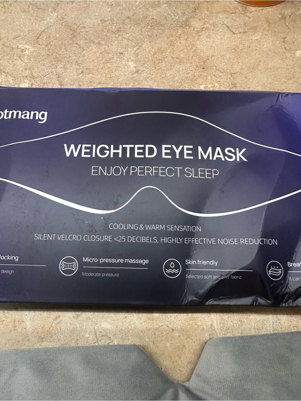 Weighted Eye Mask - Gray